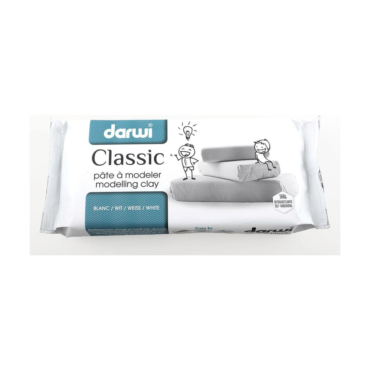 DARWI самосъхнеща моделираща маса 500 g бяла