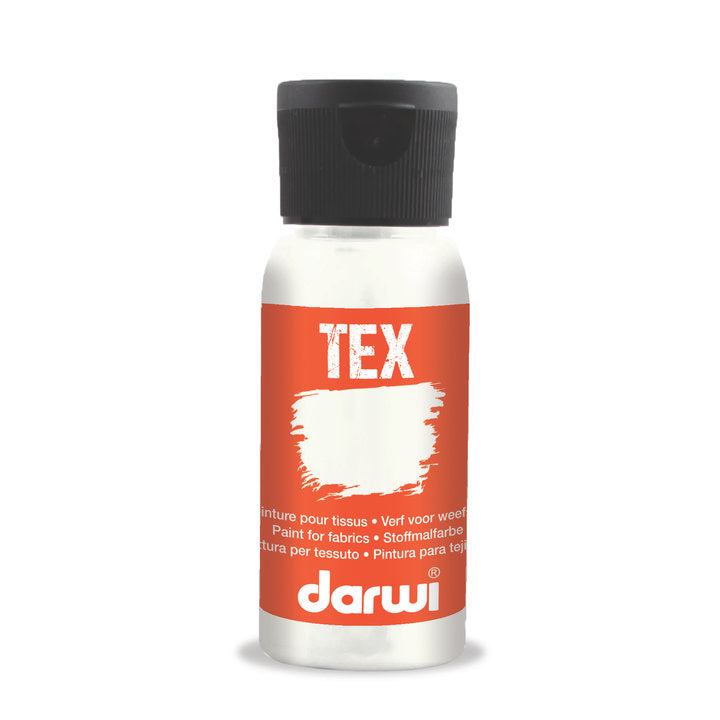 DARWI TEX Боя за тъкани 50 ml – 010 бяло