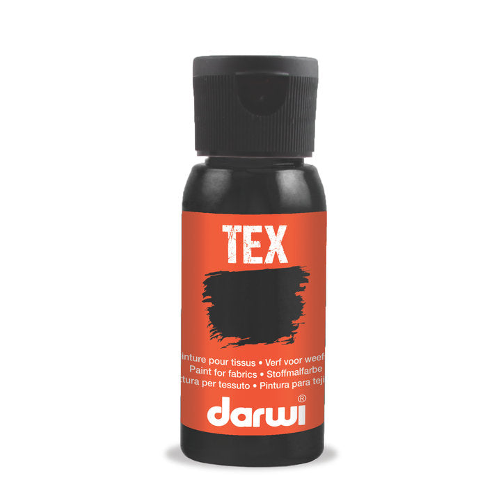 DARWI TEX Боя за тъкани 50 ml – 100 черни