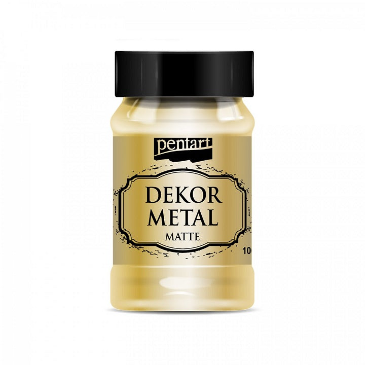 Декоративна боя Pentart 100 ml матов металик — изображение 5
