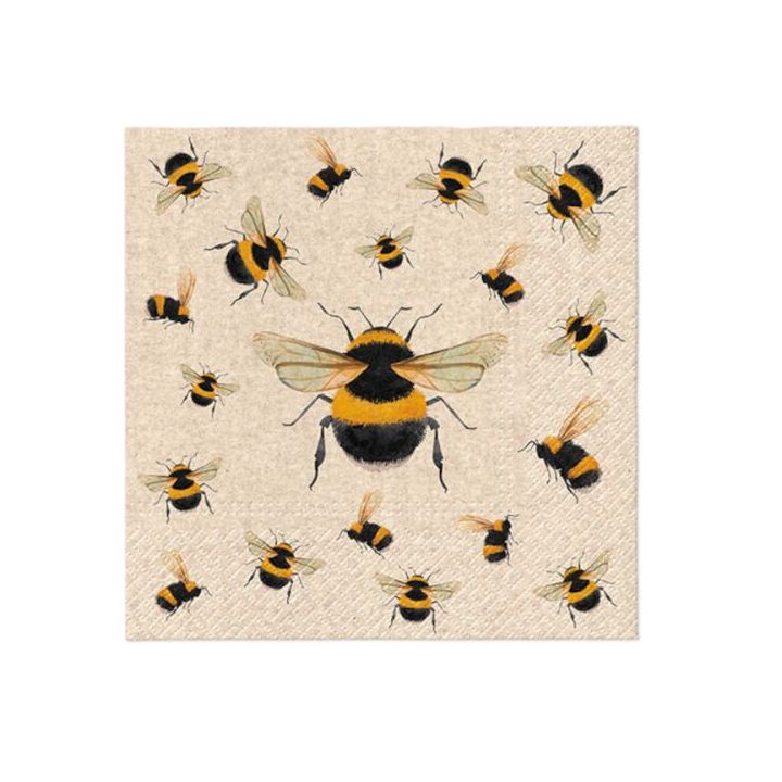 Декупажни салфетки - Dancing Bees  - 1бр. — изображение 1