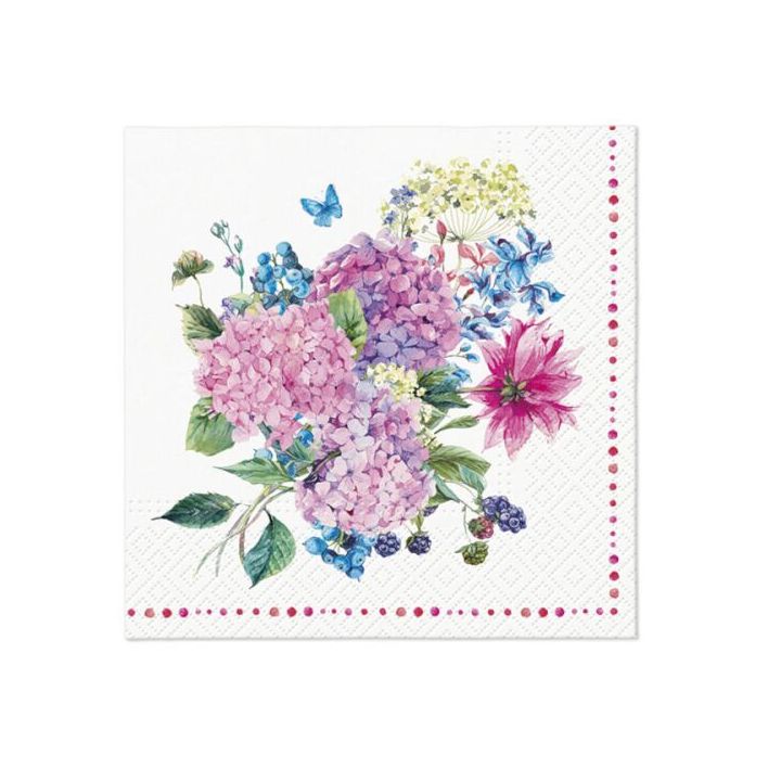 Декупажни салфетки - Hydrangea Bouquet  - 1бр. — изображение 1
