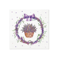 Декупажни салфетки - Lavender Basket  - 1бр. — изображение 1