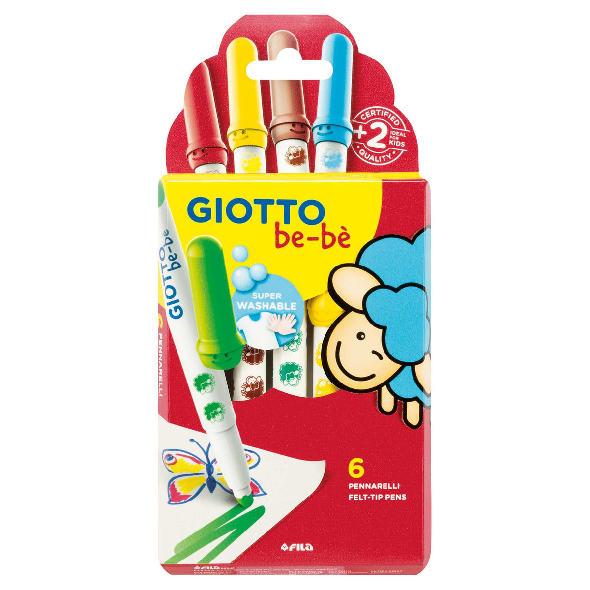 Детски флумастери GIOTTO be-bè 6 бр.
