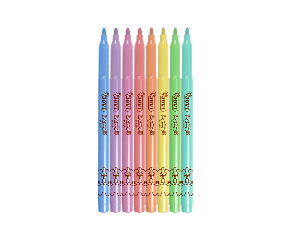 Детски флумастери JOVI Kawaii / комплект 8 бр. - 3 mm