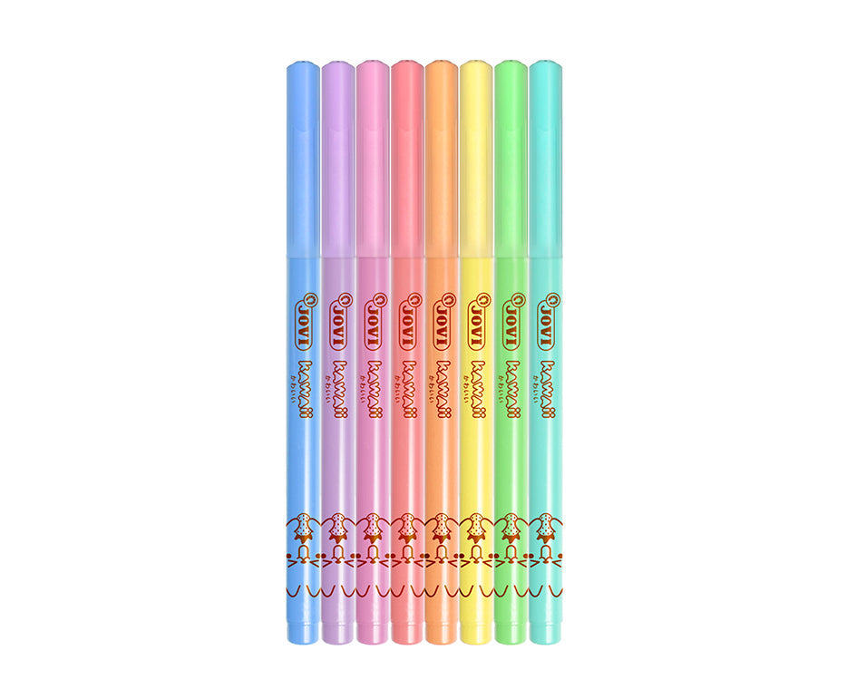 Детски флумастери JOVI Kawaii / комплект 8 бр. - 3 mm