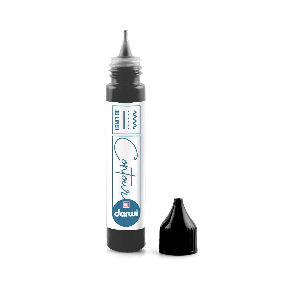 DARWI Контур от витражно стъкло 30 ml – Black