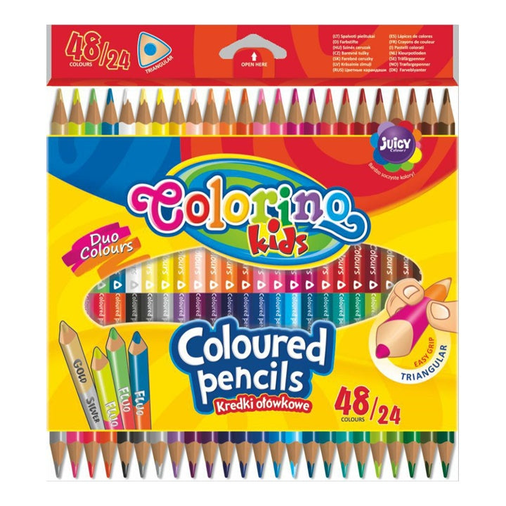 Двустранни моливи за оцветяване Colorino 24 бр. — изображение 1