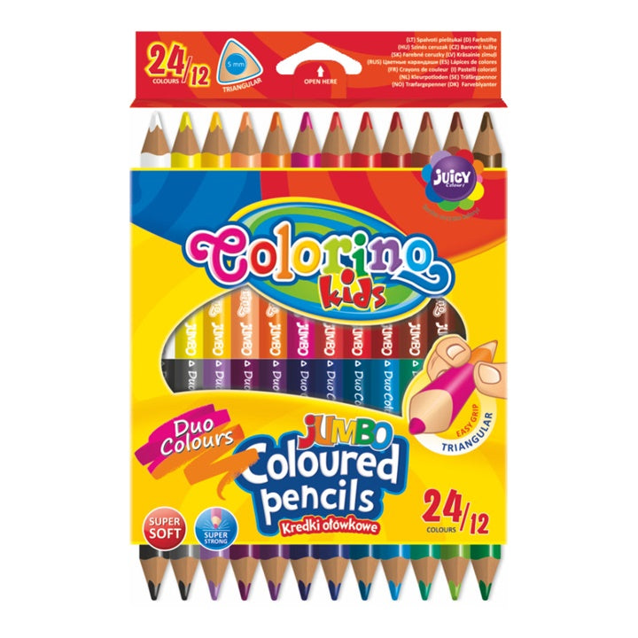 Двустранни пастели JUMBO Colorino 12 бр. — изображение 1