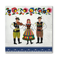 Еко салфетка за декупаж Folk Celebration - 1 брой — изображение 1