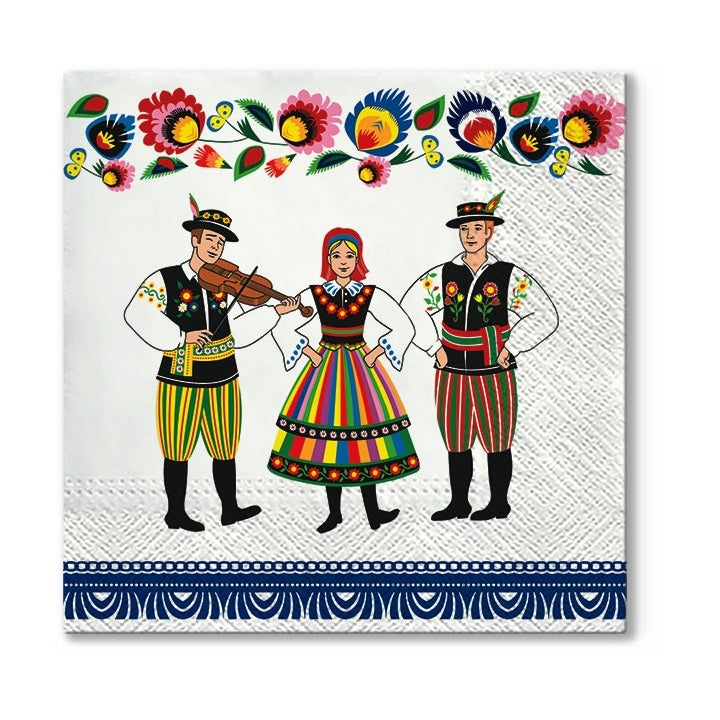 Еко салфетка за декупаж Folk Celebration - 1 брой — изображение 1