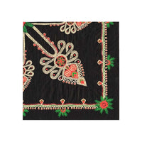 Еко салфетка за декупаж Parzenica Pattern Black - 1 брой — изображение 1