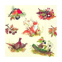 Еко салфетки за декупаж Autumn Wildlife - 1 брой — изображение 1