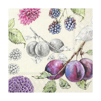 Еко салфетки за декупаж Delicious Plums - 1 брой — изображение 1