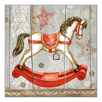 Еко салфетки за декупаж Rocking Horse - 1 брой — изображение 1