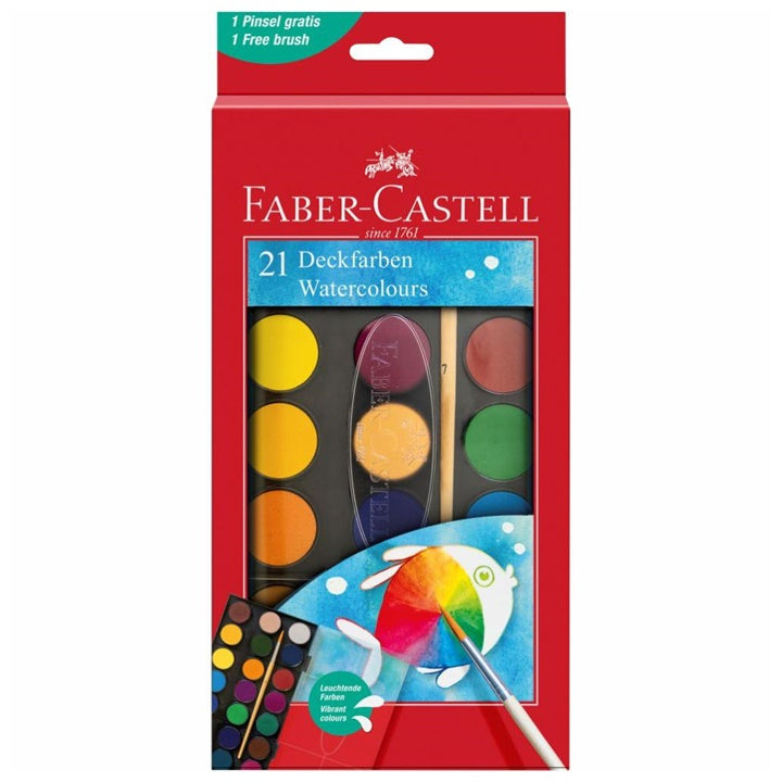 Faber Castell Акварели 30 мм 21 броя — изображение 1