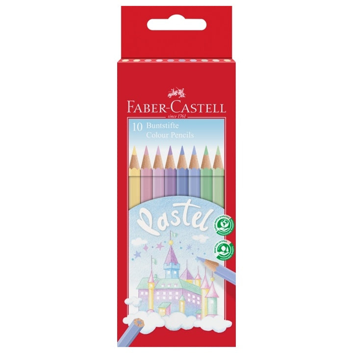 Faber Castell пастелни моливи 10 броя — изображение 1