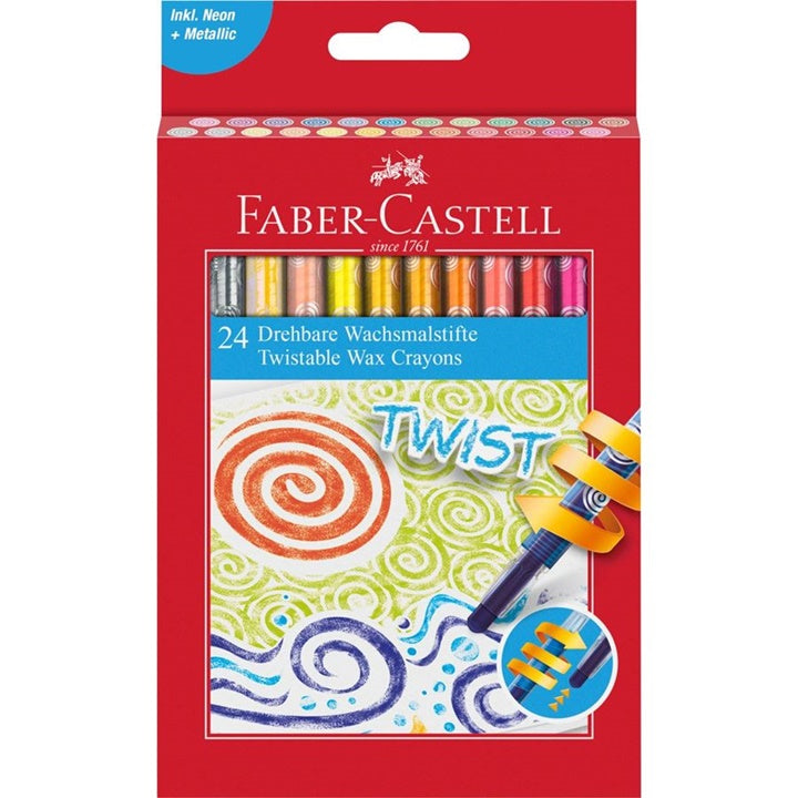 Faber-Castell Twist восъчни пастели с издърпване — изображение 1