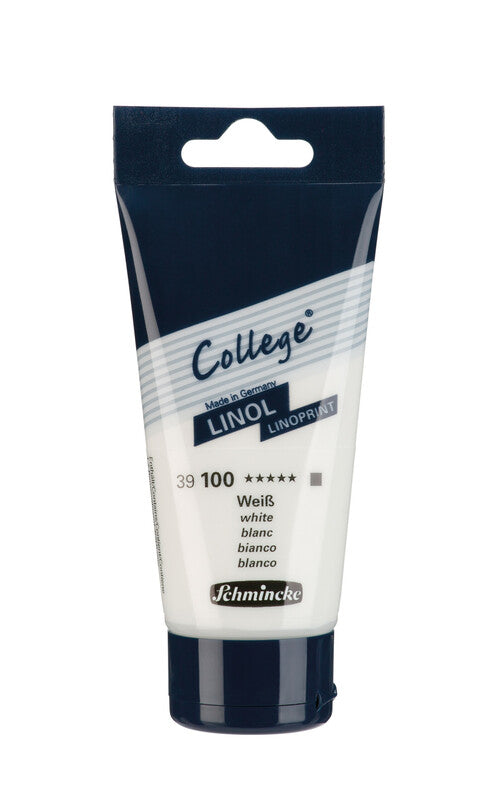 Боя за линогравюра Schmincke College Linol 75 ml – 100 Бяло