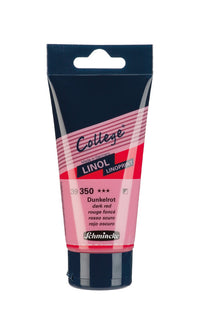 Боя за линогравюра Schmincke College Linol 75 ml – 350 Тъмночервено