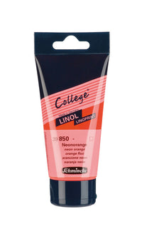 Боя за линогравюра Schmincke College Linol 75 ml – 850 Неоново оранжево