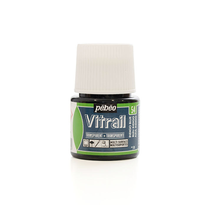 Боя за стъкло Pebeo Vitrail 45 ml – Indigo blue