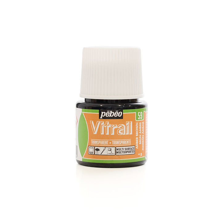 Боя за стъкло Pebeo Vitrail 45 ml – Amber brown