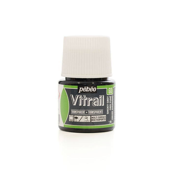 Боя за стъкло Pebeo Vitrail 45 ml – Smoky grey