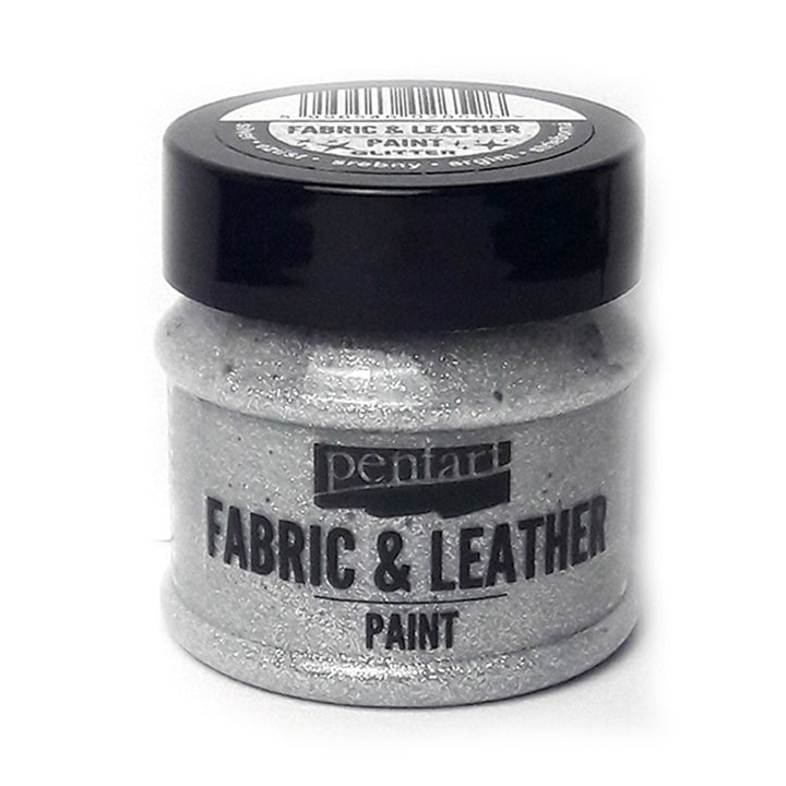 Боя за текстил и кожа Pentart 50 ml – Glittering silver