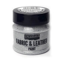 Боя за текстил и кожа Pentart 50 ml – Glittering silver
