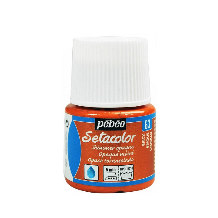 Боя за текстил Pebeo Setacolor Opaque Shimmer [металик] 45 мл – Jet Black