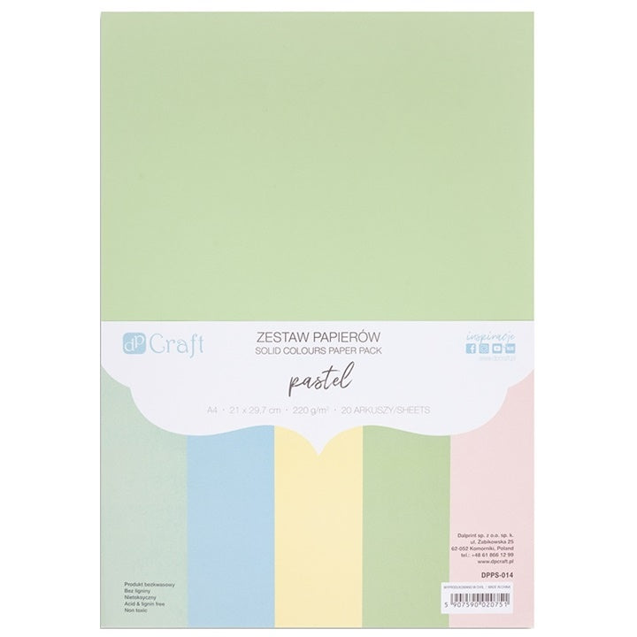 Цветна хартия DP Craft 20 броя – pastel