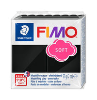 FIMO Мека полимерна глина 57g - Черно