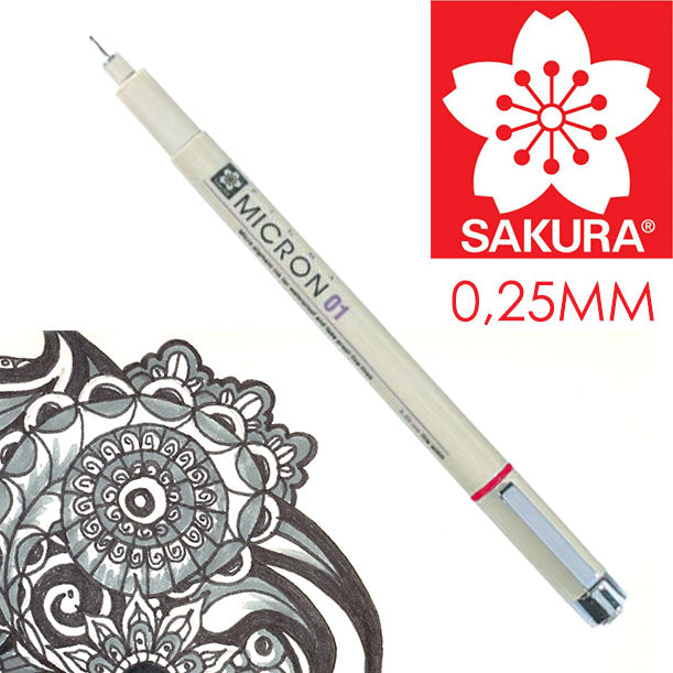 Флумастер за техническо чертане SAKURA Pigma Micron BLACK — изображение 2