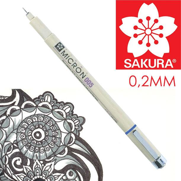 Флумастер за техническо чертане SAKURA Pigma Micron BLACK — изображение 6
