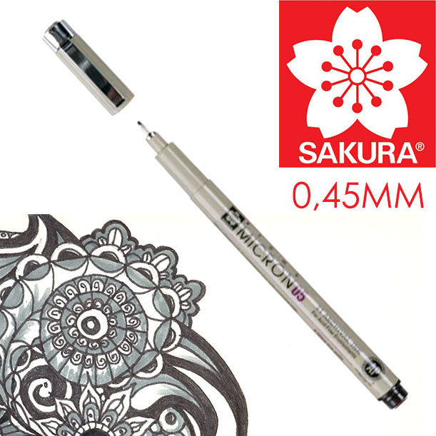 Флумастер за техническо чертане SAKURA Pigma Micron BLACK — изображение 7