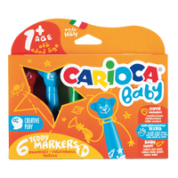 Флумастери Carioca Baby с объл връх, микс от цветове