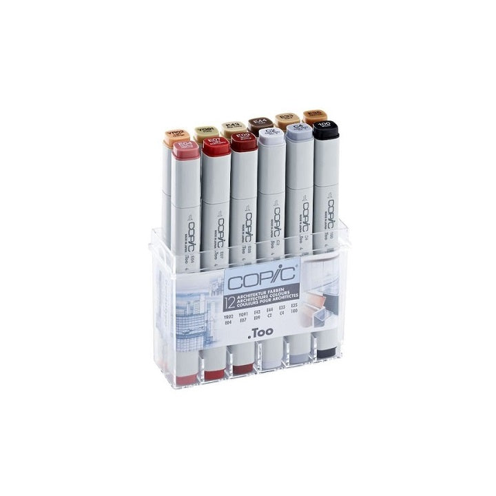 Флумастери COPIC Classic Architecture Colours - комплект от 12 броя — изображение 1