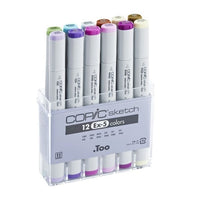Флумастери COPIC Sketch Ex-5 - комплект от 12 броя — изображение 1