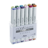 Флумастери COPIC Sketch Ex-6 - комплект от 12 броя — изображение 1