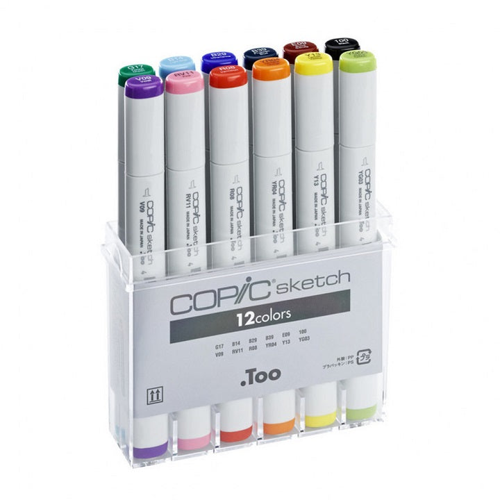 Флумастери COPIC Sketch - комплект от 12 броя — изображение 1