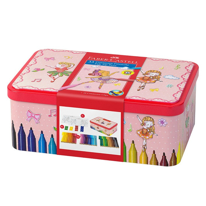 Флумастери Faber-Castell Connector Balerina Box - 33 броя — изображение 1
