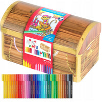 Флумастери Faber-Castell с клик капак в кутия от 33 броя — изображение 1
