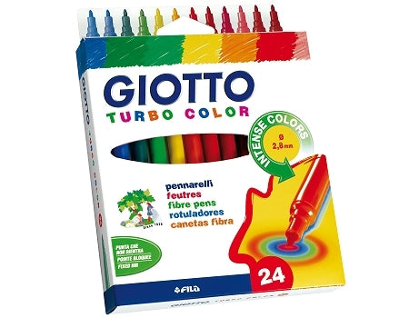 Флумастери GIOTTO TURBO COLOR - 24 цвята — изображение 1