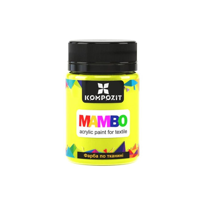 Флуоресцентна боя MAMBO за текстил и кожа 50 ml — изображение 1