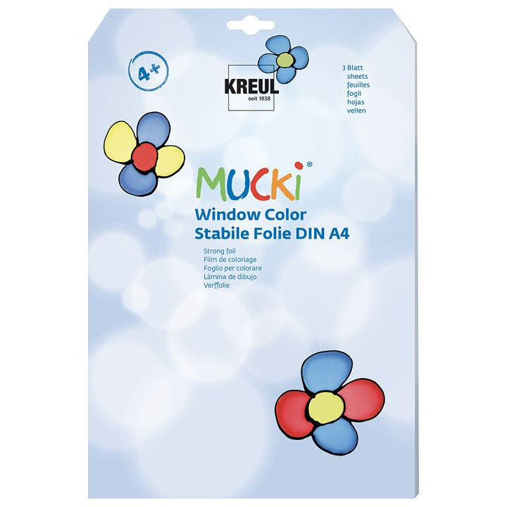 Фолио за бои за стъкло MUCKI KREUL - 3 листа A4 — изображение 1