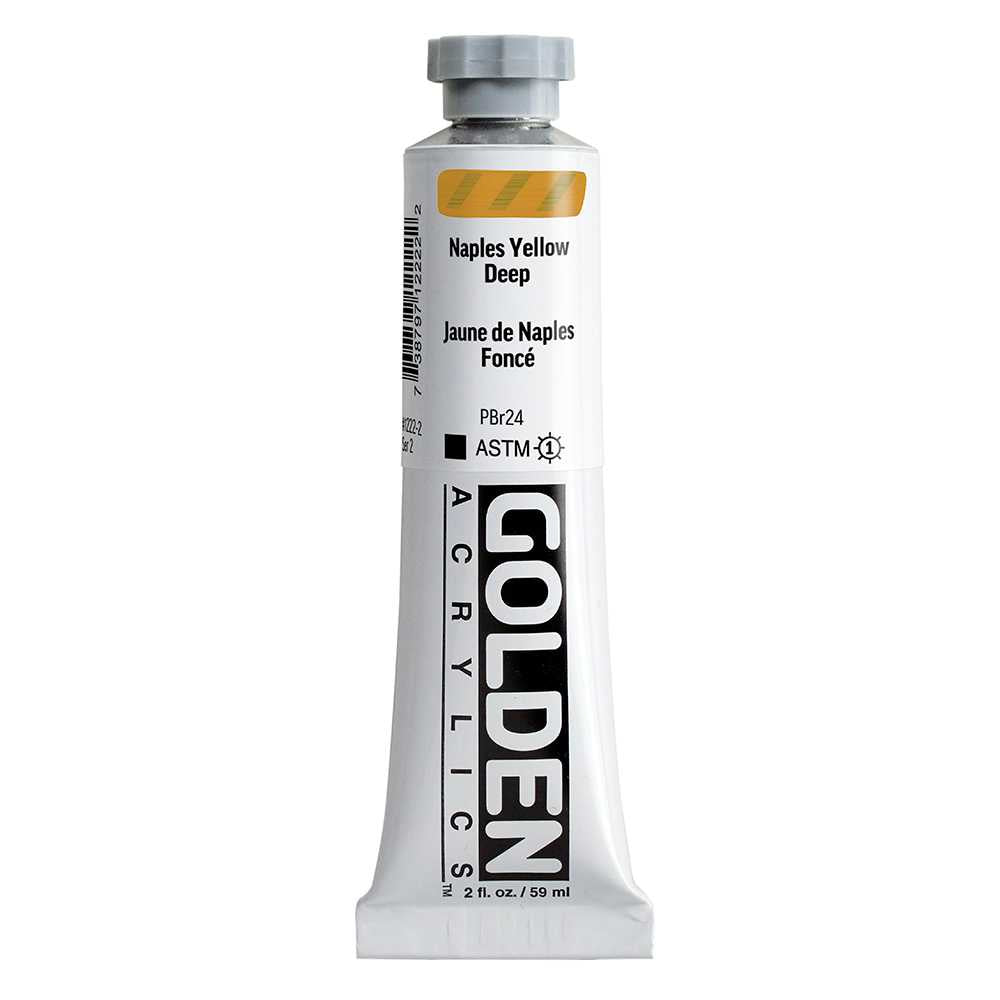 Акрилна боя GOLDEN Heavy Body 59 ml – Naples Yellow Deep