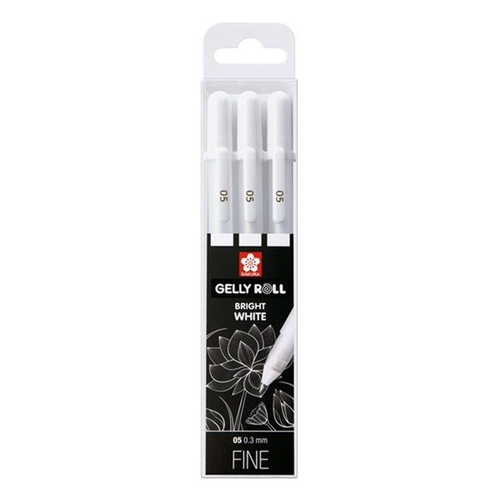 Гел моливи Sakura Gelly Roll bright white - 3 броя — изображение 2