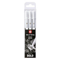 Гел моливи Sakura Gelly Roll bright white - 3 броя — изображение 3