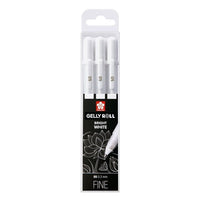 Гел моливи Sakura Gelly Roll bright white - 3 броя – 05 fine